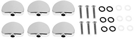 Bnineteenteam Machine Head Zubehör, Universal Guitar Tuner Mechanik Halbkreis Alloy Button Tuning Key Stimmwirbel Knöpfe Westerngitarre Musikinstrumentenzubehör