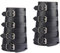 Baoblaze 2X Leder Armstulpe Unisex Armschutz Mittelalter Armschienen Wikinger Armschoner Armschützer, Schwarz