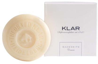Klar Seifen Badeseife Damen 150g, palmölfrei, mit pflanzlichen Ölen, geeignet für normale Haut, Seife 11012