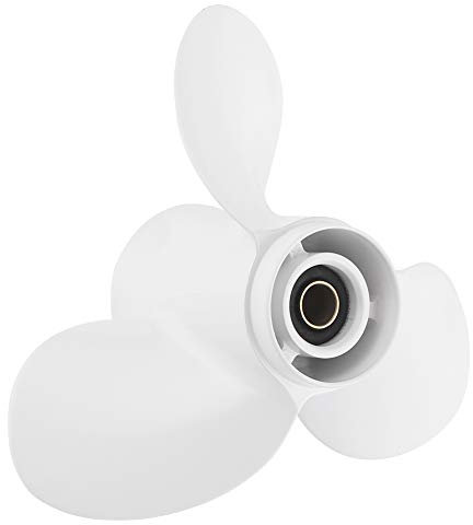 Schrauben für Bootsmotoren, Qiilu Außenbordpropeller, Außenbordpropeller 8 Keilzahn 3 Klingen 683-45941-00-EL 9 1/4 x 12 Passend für 9,9-15 PS