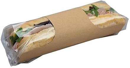 Lot de 500 sachets Baguette Kraft Recyclable Clip 210 mm - Colpac