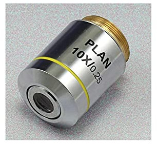 DADAKEWIN 4X 10x 20x 40x 100x Infinity Plan Objektivlinse 195 Achromatische Ziele Für Olympus-Mikroskop (Color : 10X)