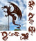 Gartenfigur Drache fliegend 63x45cm + Stab Gartenstecker Edelrost Gartendeko Wetterfest Rost Metall Rostfigur Drachen Figur Dragon von Steinfigurenwelt