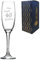 Personalised Engraved Champagne Flute Happy 40th Birthday Speckled Design Gift Boxed