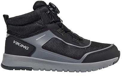Viking Aerial Mid WP Boa, Unisex, Erwachsene, Schwarz, 41 EU, Schwarz, 41 EU
