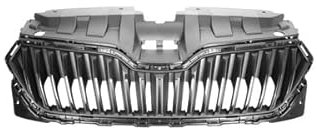 DM Autoteile 100944 Kühlergrill Kühlergitter Grill kompatibel für Skoda Fabia III Kombi NJ3 NJ5 Baujahr ab 2018