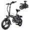 DEEPOWER Klappbares Elektrofahrrad, Elektrofahrrad, 48V 13Ah herausnehmbarer Akku, 250W Motor, Doppelscheibenbremsen, Citybike für Erwachsene (13Ah)