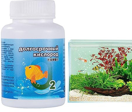 Kasmole Sauerstofftabletten für Aquarien - Aquarium-Partikel zur Langzeit-Sauerstoffanreicherung - Sauerstoffversorgung mit reichhaltigen Nährstoffen für Aquarien, Aquarien und andere