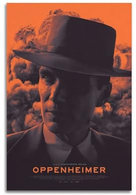 Terp Oppenheimer Poster, Wandkunst, Filme und Musik, Poster, Geschenk für Freunde, Schlafzimmer, Wohnzimmer, Dekoration, modern, ästhetisch, 30 x 45 cm, ungerahmt