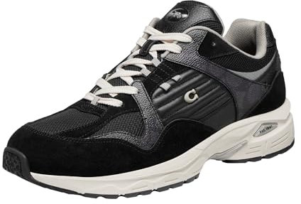 Coach C301 Signature Herren-Sneaker, Dunkelgrau/Schwarz, 42.5 EU