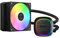 GAMDIAS AURA GL120 V2 AIO, 120mm CPU Liquid Cooler, Easy Cable Routing Design, Rotatable Performance Pump, 1 x 120mm Low-Noise PWM ARGB Fan w/ MB Sync, AMD AM5/AM4；Intel LGA 1851/1700/115x/1200, Black