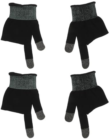 Uonlytech 2paar Gaming-handschuhe Mit Touchscreen-funktion Für Handyspiele Hochsensible Fingermanschetten Atmungsaktiv Sauber Und Verschmutzungsfrei Für Bildschirm