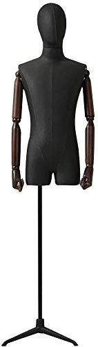 Schaufensterpuppe, Schneiderpuppe, Schneiderpuppe, männliche Schaufensterpuppe, Torso, Körper, realistischer menschlicher Torso, Kleiderform, höhenverstellbare Hose, Show, 2 Farben