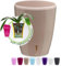 Happyplants Happy Plants ORCHIDEA Clear Orchid Self-Watering Flower Pot Planter With Water Level Indicator Water Reserve And Drainage Holes (Ø12.5CM Ø15CM Ø16.5CM) (Sand, Ø 15CM - 2L)