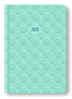 Letts of London By the Sea Terminplaner 2025, A6, Wochenansicht, Aquamarin