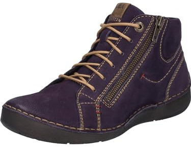 Josef Seibel Damen Schnürstiefeletten Fergey 67,Weite G (Normal),Wechselfußbett,halbstiefel,Kurzstiefel,Purple,36 EU