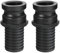 PATIKIL Poly Cam Lock Fittings, 2 Stück 2 Part E Männlicher Adapter x Schlauchende Cam Groove Schlaucharmaturen Polypropylen Cam Lock Fittings, Schwarz
