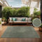 TT Home In-& Outdoorteppich Wetterfest Balkon Schlafzimmer Boho Skandi Regenbogen Motiv Unifarben Geometrische Optik, Größe:60x100 cm
