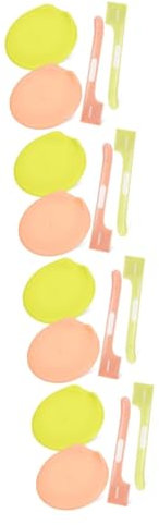 VANZACK 8sets Pet Food Can Lids Covers Dog Cat Can Covers Silicone Stackable Leakproof Supplies