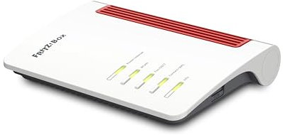 FRITZ!Box 4050 (Wi-Fi 6 Mesh Router, fino a 2.400 Mbit/s (5 GHz) e 600 Mbit/s (2,4 GHz), 3 LAN Gigabit, base DECT, USB 2.0, versione in lingua tedesca)