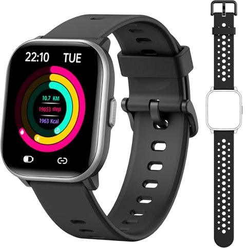 Meoonley Montre connectée pour enfant,1.5 Montre Podometre,19+ Modes d'entrainement,fréquence Cardiaque,Suivi du Sommeil,Longue durée,Étanche,Cadeau pour les filles et les garçons 6-15,tracker enfant