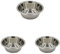 Aimé | Gamelle pour Chien | Gamelle en INOX | Eau et Nourriture pour Chiens | Résistant et Facile à Entretenir | Diamètre 24,5 cm | Contenance 2,8 L | Ecuelle conçue pour Grands Chiens (Lot de 3)