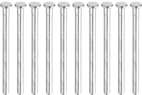 QUARKZMAN 10 piezas de 3.5 pulgadas Pasadores de Bisagra de Puerta Plata | Bisagra Interior Cepillada Desmontable, Pasadores de Seguridad, para Puerta de Madera de Repuesto