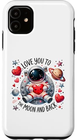 Hülle für iPhone 11 Kinder-Astronaut Love You To Moon Back Sohn Tochter Space STEM