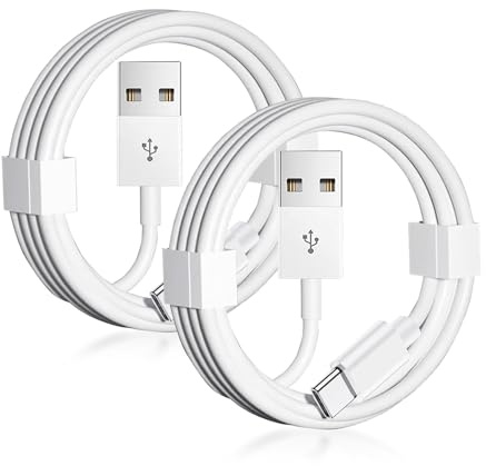 Lot de 2 câbles de voiture Carplay de 1,5 m pour iPhone 17 15 16 /Air/Pro Max, USB A vers USB C pour iPhone 17, 15, 16 / Air / Pro Max, câble de chargeur de voiture pour iPhone 17, iPad Pro, iPad Air