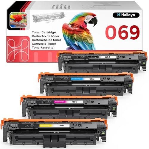 Halloya 069 069H MF752cdw Toner Compatible with Canon 069 069H i-Sensys MF752Cdw Toner LBP673Cdw MF753Cdw LBP674Cx LBP674Cdw MF751Cdw MF754Cdw MF755Cdw MF755Cdw MF756Cdw