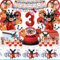 Compleanno Bunny 3 Anni, 101 Pezzi Decorazioni Compleanno Bunny, Set Decorativo, Tovaglia, Palloncini, Decorazione Torta, Adatto per Decorare Feste a Tema per Bambini e Adulti