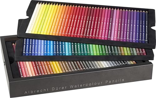 Faber-Castell 117514 - Albrecht Dürer Aquarellstifte, 120 Künstlerfarbstifte in exklusiven Holzkoffer, Stifte Set für Erwachsene