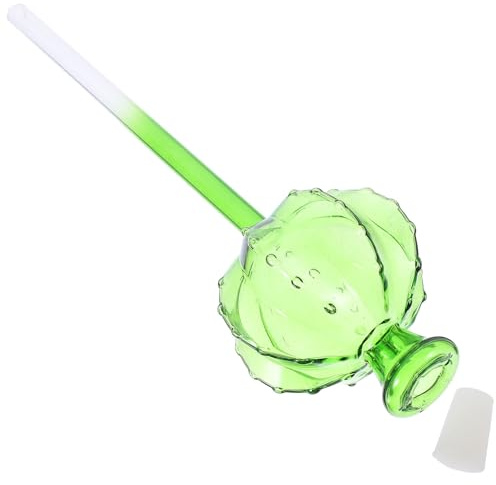 Uonlytech Distributeur d'eau Automatique pour Plantes en Pot, Globe D'arrosage en Verre Vert Clair, Système D'irrigation Goutte-à-Goutte pour Jardin Intérieur et Extérieur, Arrosage Facile