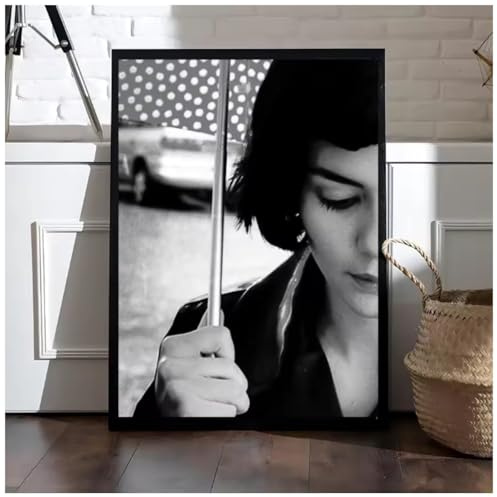 MEIZONGHUOJI Poster Amélie – Französischer Filmklassiker: Poster Auf Leinwand, Wandbild, Wanddekoration 50 * 70Cm Rahmenlos
