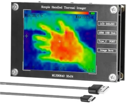 Termocamera, Termocamera Portatile Da -40 ℃ A 300 Piccola Misurazione Della Temperatura 2,8 Pollici