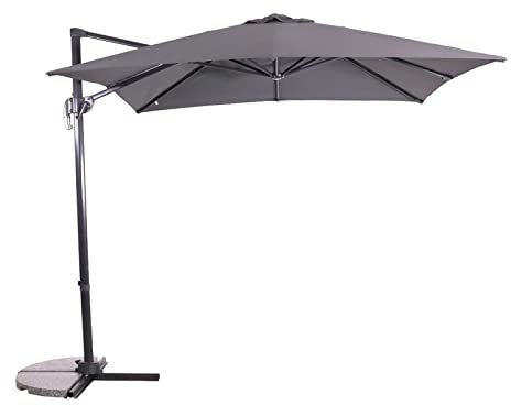 Ampelschirm Libra grau 2,5x2,5mtr
