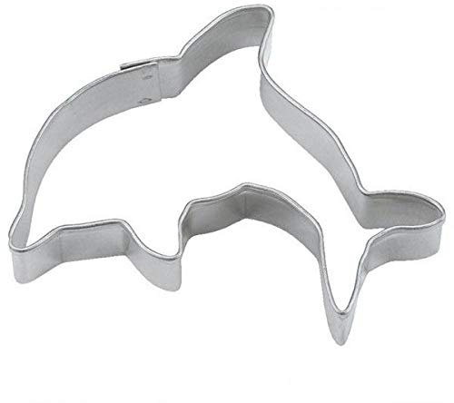 Torten Deko Shop Delfin-Form Cookie Cutter, Edelstahl, 5 x 6.5 cm