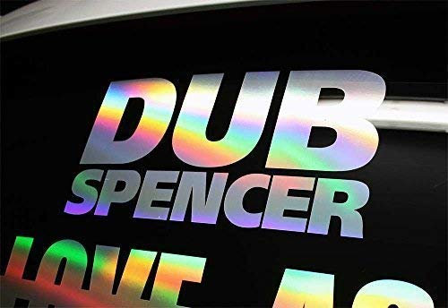 DUB SPENCER 30 cm Oil Slick Sticker Auto Porno Hologram Aufkleber Stance Static Dub