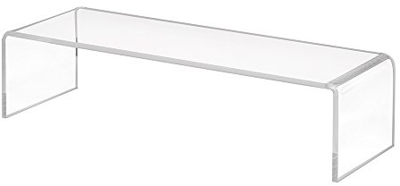 Zeigis 200x50x70mm Schuhständer/Acrylpodest/U-Ständer aus Acrylglas | UV-beständiges Acrylglas, glänzende Kanten - Warenpräsentation, Sammelfiguren in Schaufenster, Vitrine und Regal