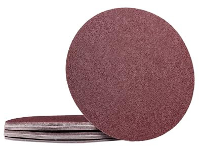 250 Klett-Schleifscheiben │ Ø 225 mm │ohne Loch│ je 50 x Korn 40-60-80-120-180-240 │ für Langhalsschleifer, Deckenschleifer, Tellerschleifer, Wandschleifer | Schleifpads | Schleifgiraffe