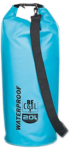 Be Cool Isolierte wasserdichte Kühltasche in blau - Family, Reise, Sport, Lifestyle, Fashion und Shopping tauglich. Für Kosmetik, Medizin, Picknick, Schule, Ausflüge Ø 23 cm, Höhe 68 cm, 20 L Volumen