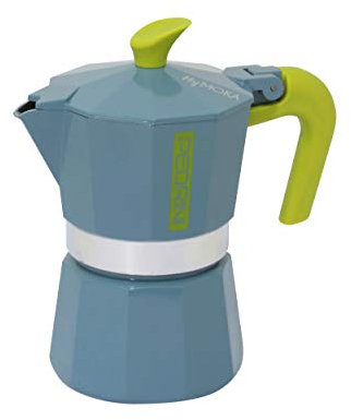 Pedrini Mymoka Espressokocher, Aluminium 6 tazze Stone Rebel
