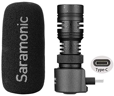 Saramonic SmartMic+ UC Plug&Play Microphone Video Shotgun Mic with Monitor Compatible with Android Smartphones,for YouTube,Interview,Video Recording,Vlogging