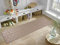IVY Washable Door Mat Kitchen Mats Non Slip Cubed Trellis Design Kitchen & Hall Runners Doormats, Beige, 60x220 cm