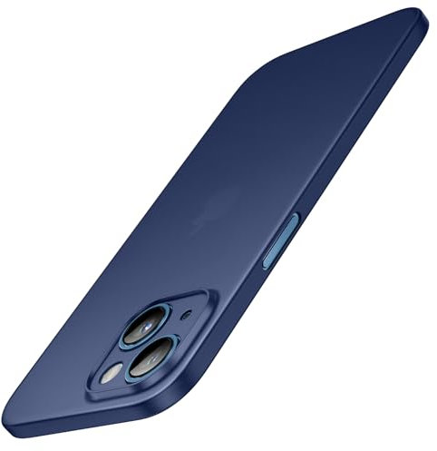 JETech Ultra Dünne Hülle für iPhone 13 6,1, Kameraobjektivabdeckung Vollständiger Schutz, Leichtes, Mattes Finish PP Harte Minimalistische Hülle (Navy)