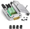 PENGLIN DB9 Breakout-Steckverbinder, Lötfreies Metallgehäuse RS232 D-SUB Seriell auf 9-Pin Port Terminal Männlich Adapter Stecker Breakout Board mit Gehäuse