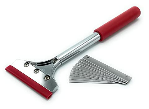 CCA Flooring and Wallpaper Scraper 30cm/ 12 inch Long Heavy Duty Floor Tool with 10cm/4 inch Head
