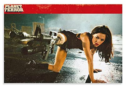 Planet Terror Custom Poster For Room Movie Poster Poster For Room Aesthetic Art Poster Poster Dekorative Malerei Leinwand Wandkunst Wohnzimmer Poster Schlafzimmer Gemälde 20 x 30 cm