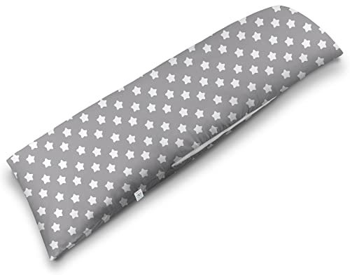 ekmTRADE Seitenschläferkissen 40x145cm Langkissen ergonomisches Schlafkissen, erholsamen Schlaf optimale Druckentlastung, Körperanpassung, für Schwangere, Stillende & Allergiker (12, Kissen mit Bezug)