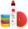 Rupes Uno Pure Hochglanzpolitur (250ml) Autopolitur Set - Ultra Finishing Polish - Glanzverstärker - Für Exzenter oder Rotation Poliermaschinen - Auto polieren, Glanzpolitur, Polierpaste | 6-teilig
